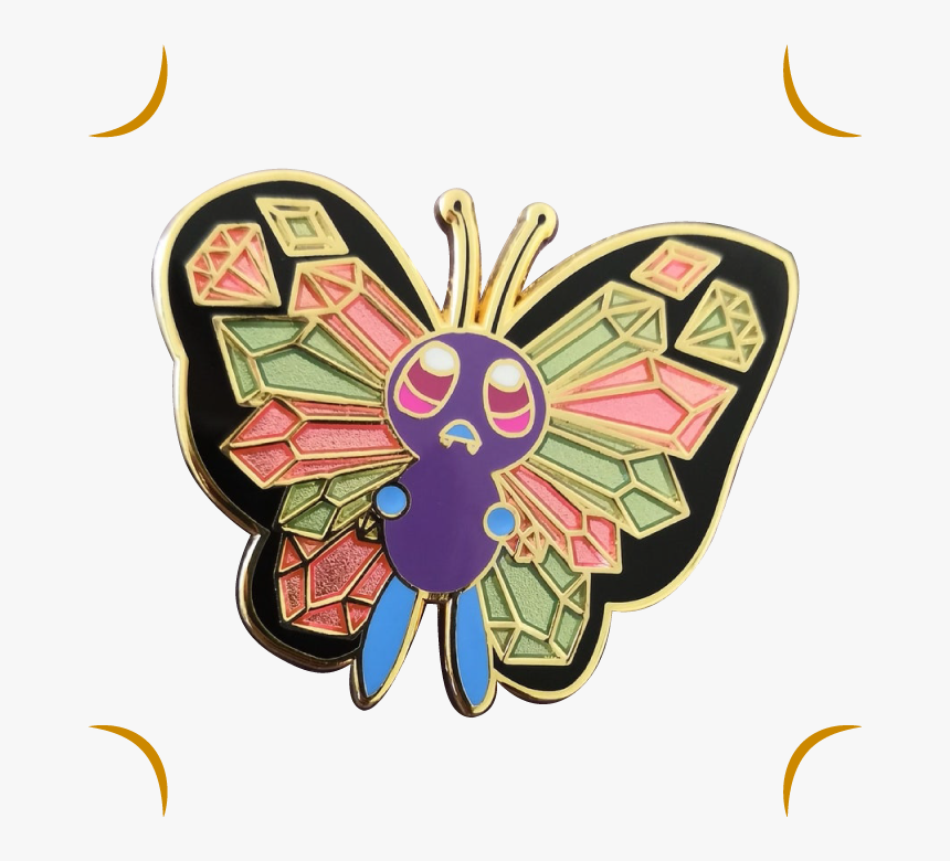 Image Of Butterfree Pin - Emblem, HD Png Download