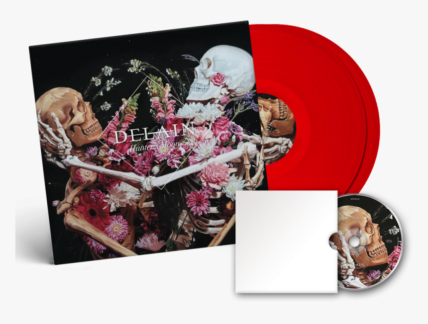 Hunter´s Moon /blood Red 2 Lp Blu Ray Gatefold 
 Title - Delain Hunter's Moon, HD Png Download