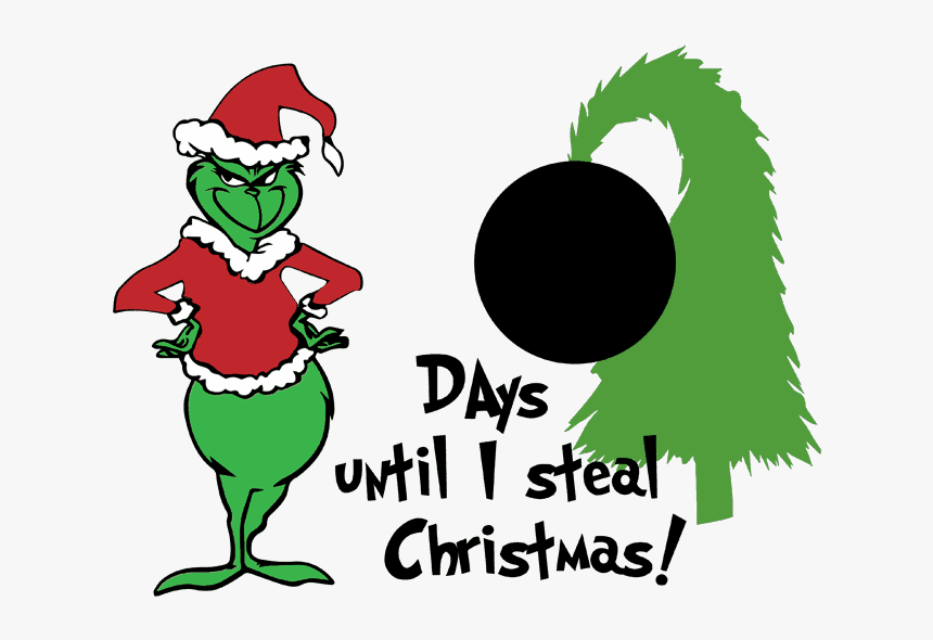 Png File Of The Design I Used For This Countdown To - Christmas The Grinch, Transparent Png