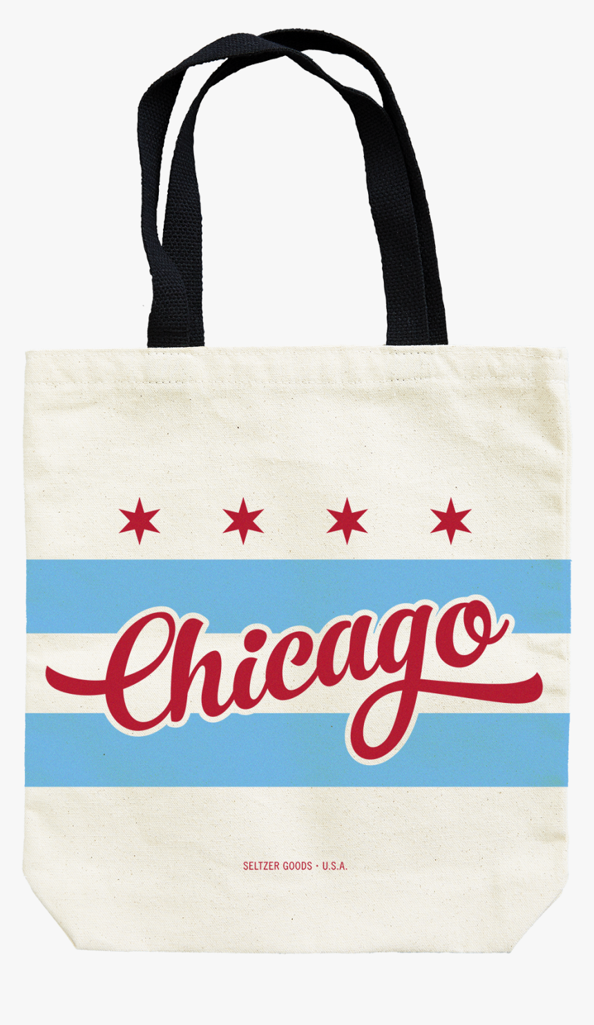 Chicago Flag Tote - Tote Bag, HD Png Download