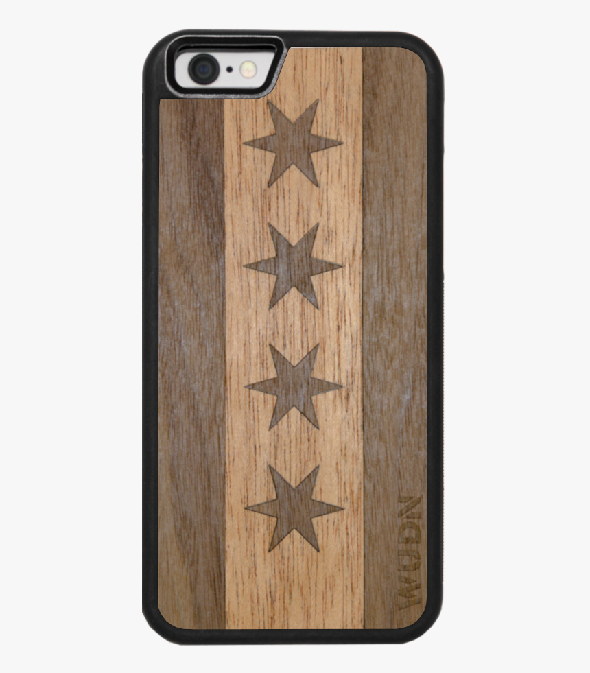 Slim Wooden Phone Case - Phone Case Chicago Flag, HD Png Download