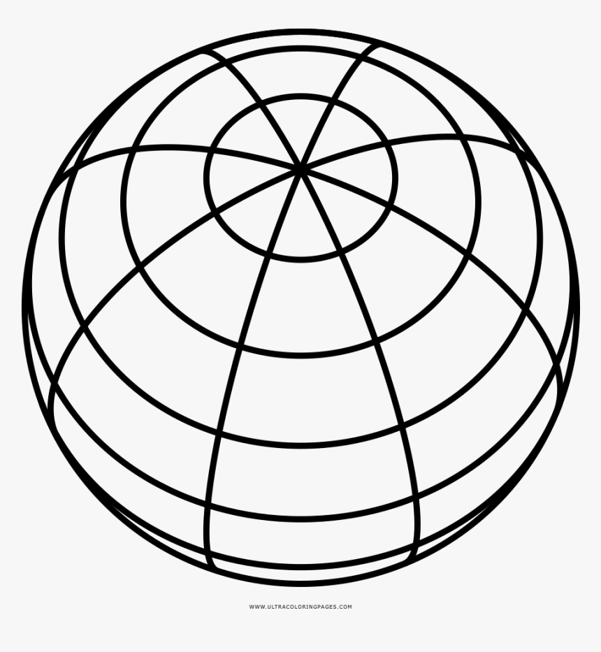 Sphere Coloring Page - Sev551h 4, HD Png Download