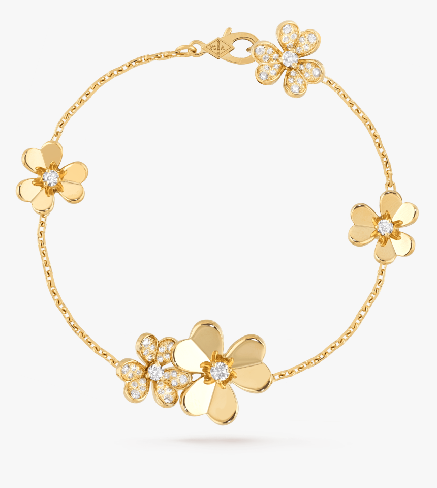 Frivole Bracelet, 5 Flowers, - Van Cleef And Arpels Frivole Bracelet, HD Png Download