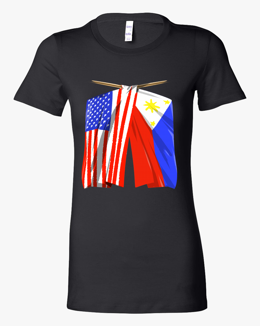 Philippines Flag T-shirt Filipino American Flag Tee - Gender Reveal Team Girl T Shirt, HD Png Download
