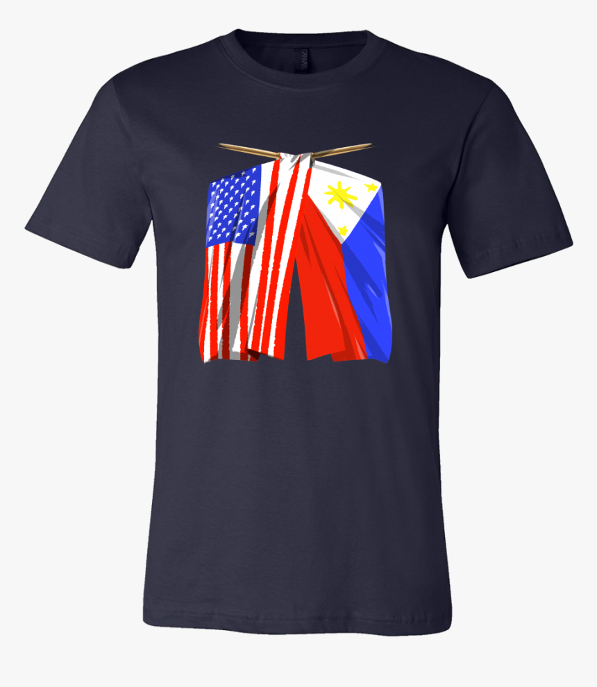 Philippines Flag T Shirt Filipino American Flag Tee - Philippine Flag And American Flag Png, Transparent Png