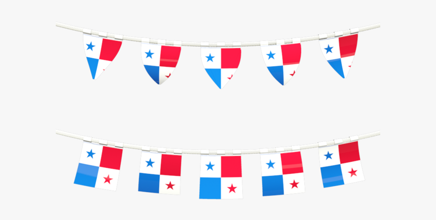 Rows Of Flags Panama Flag Banner Png Transparent Png