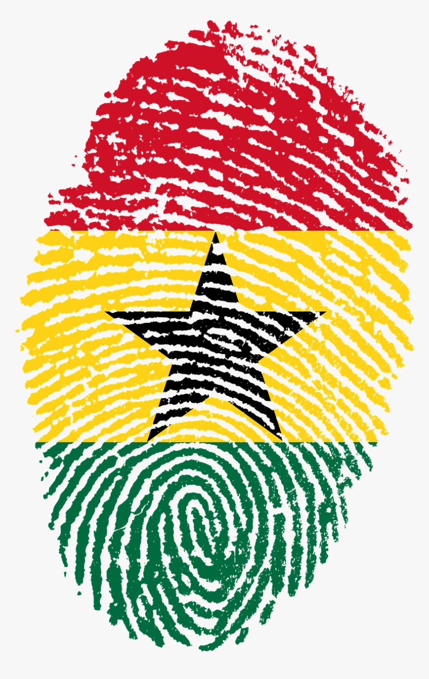 Ghana Flag Fingerprint, HD Png Download