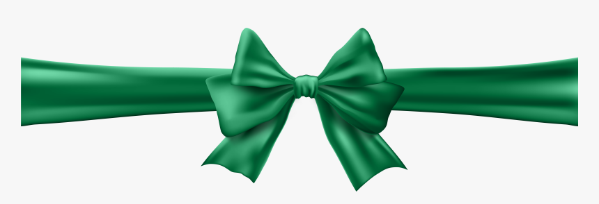Green Bow Png - Green Ribbon Transparent Png, Png Download