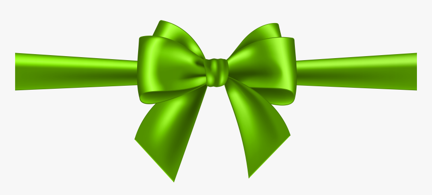 Green Bow Transparent Clip Art - Transparent Ribbon Png Gold, Png Download
