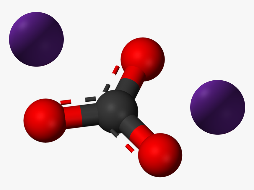 Caesium Carbonate 3d Balls - Carbonate Molecule, HD Png Download