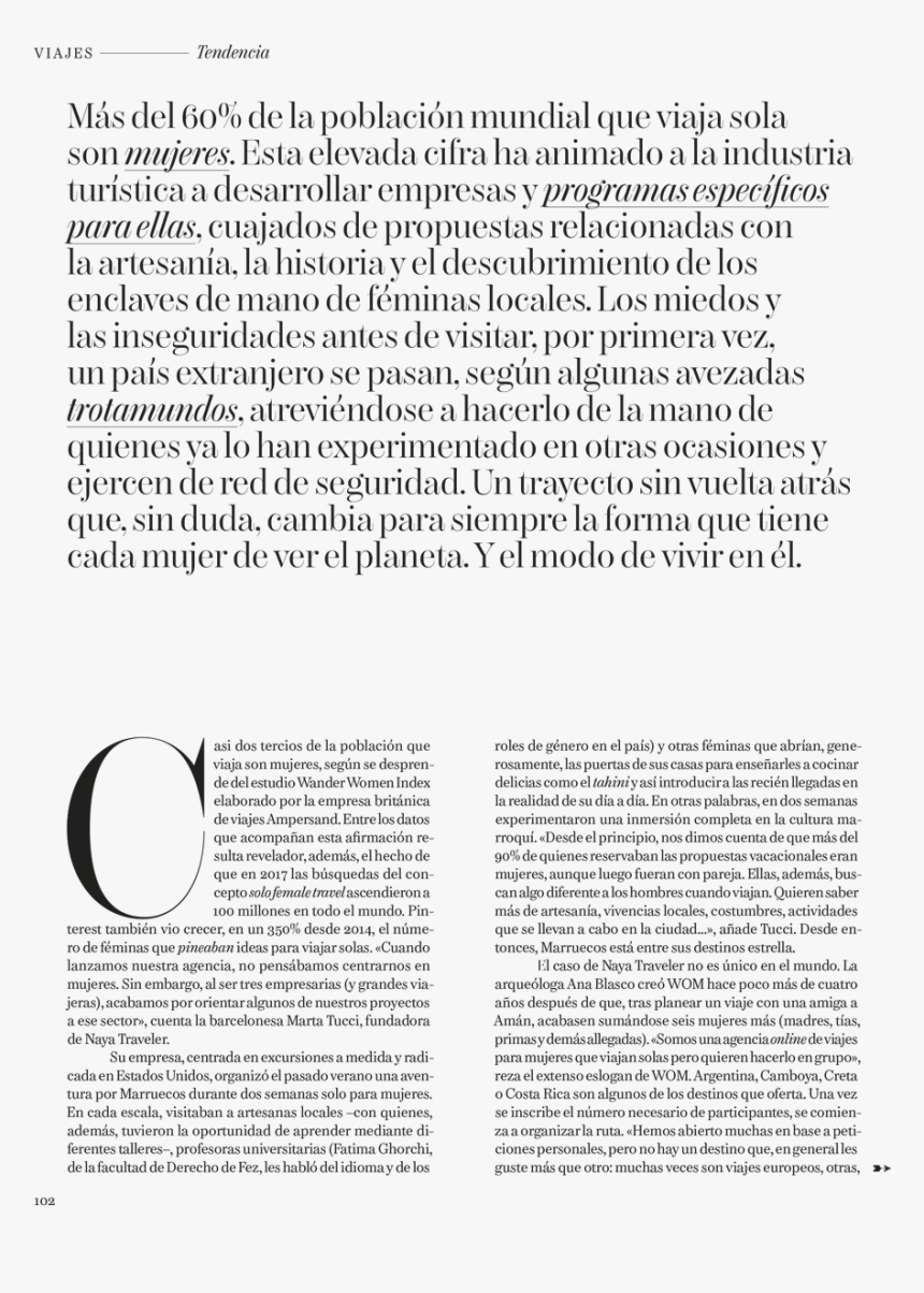 Naya Traveler Vogue Espana Magazine December 2018 4 - Folio Eleven From Burchard Of Sion's De Locis Ac Mirabilibus, HD Png Download