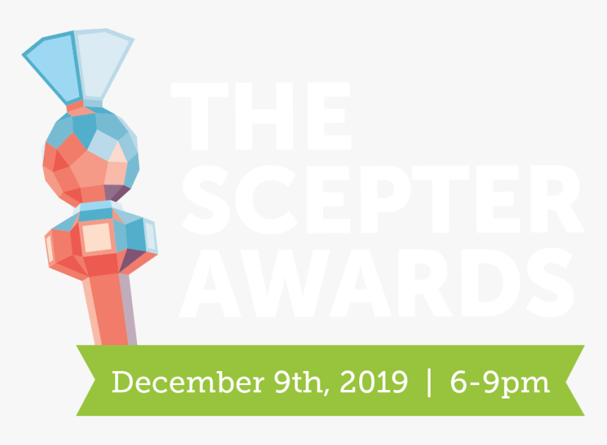 2019 Db Scepter Award Logo White Text Web 01 - Graphic Design, HD Png Download