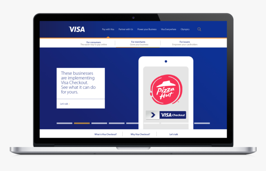 Visacheckout Landingpage Macbook, HD Png Download