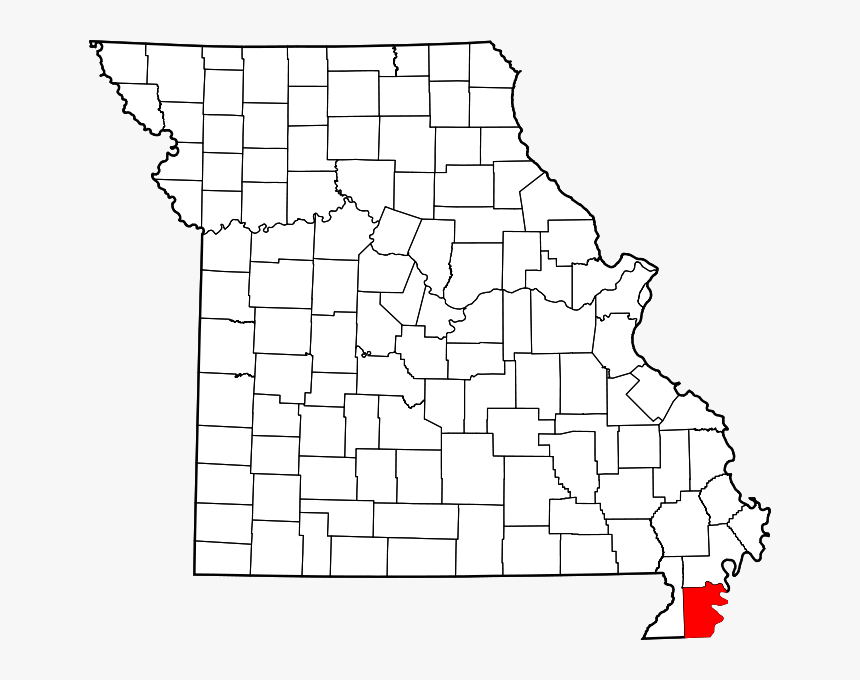 Map Of Missouri Highlighting Pemiscot County - Jasper County Mo, HD Png Download