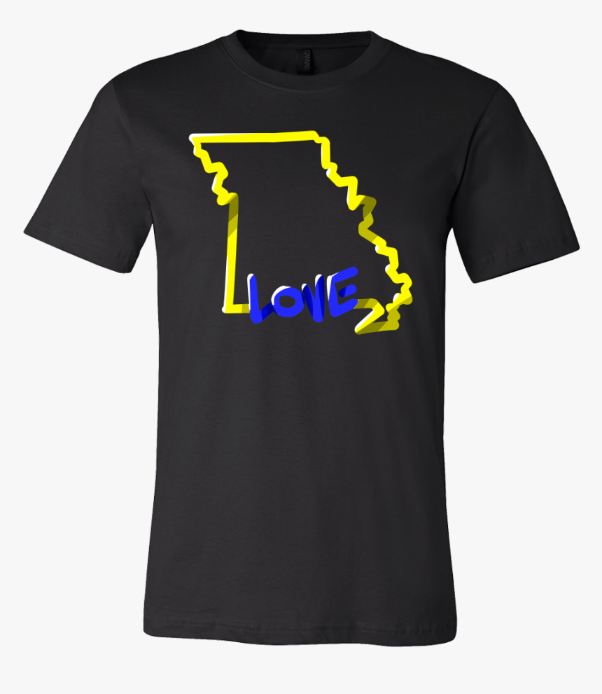 Love Missouri State Flag Map Outline Souvenir Gift - T-shirt, HD Png Download