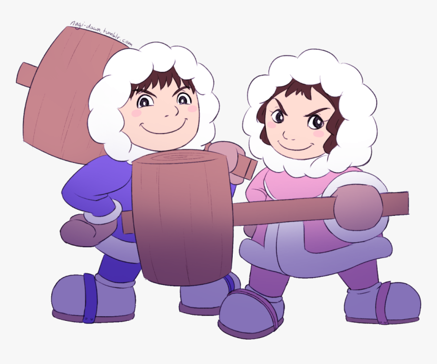 Ice Climbers Drawing For Successfully Wobbling My Boyfriend - Cartoon, HD Png Download