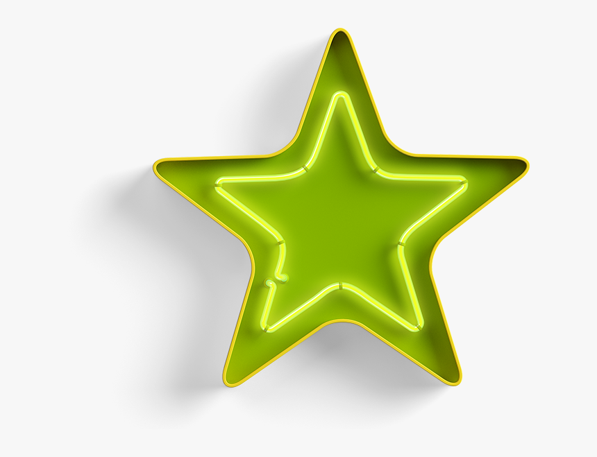 Neon Star Png - Portable Network Graphics, Transparent Png