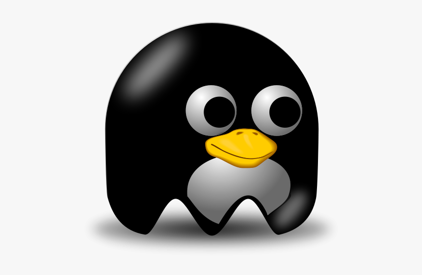 Tux Png Clip Arts - Pacman Blue, Transparent Png