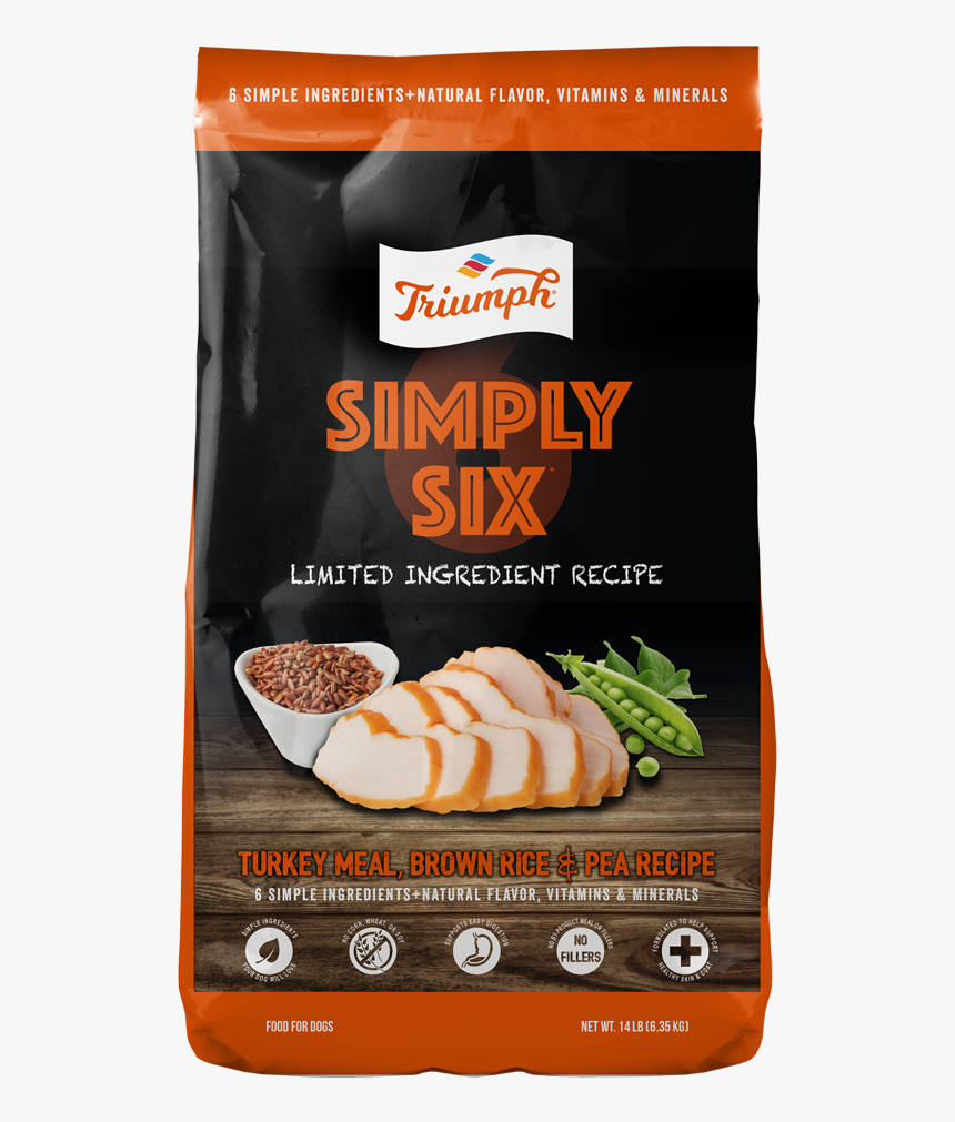 Triumph Dog Simplysix Turkey 14lb - Dog Food, HD Png Download