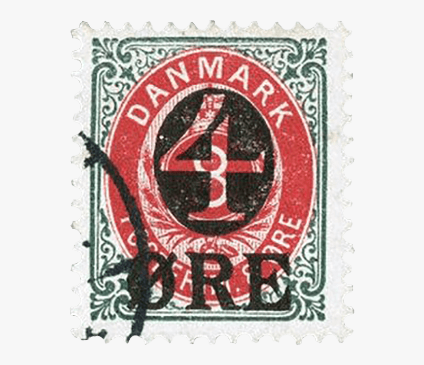 Inverted Frame 4 Ore - Rare Denmark Stamps, HD Png Download