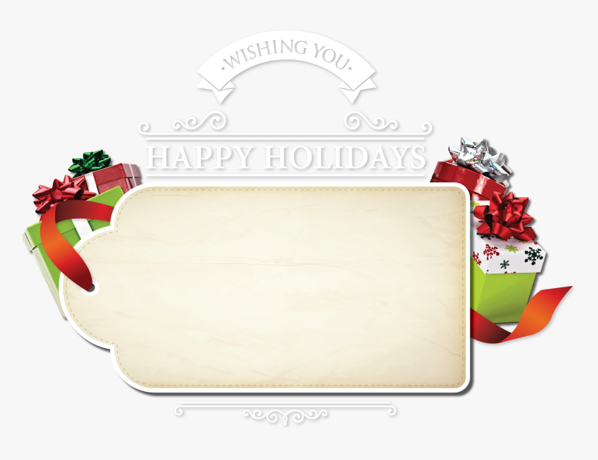 Transparent Png Happy Holidays Frames Png, Png Download