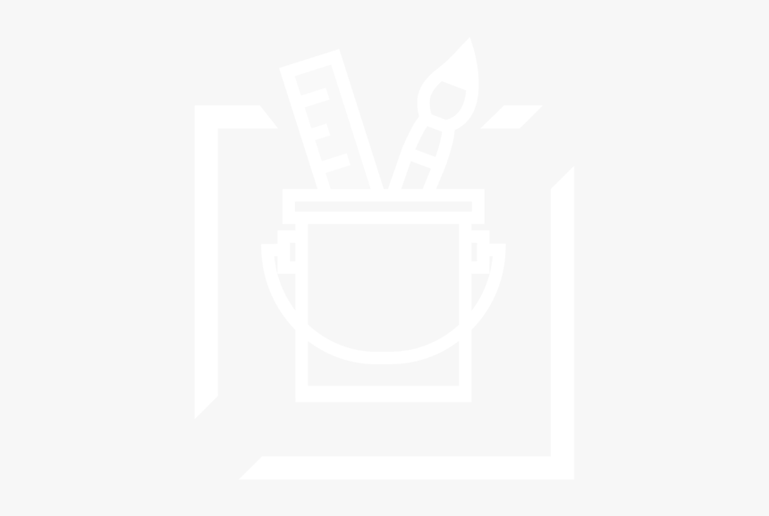 Paint Bucket 06 01 01 - Johns Hopkins Logo White, HD Png Download