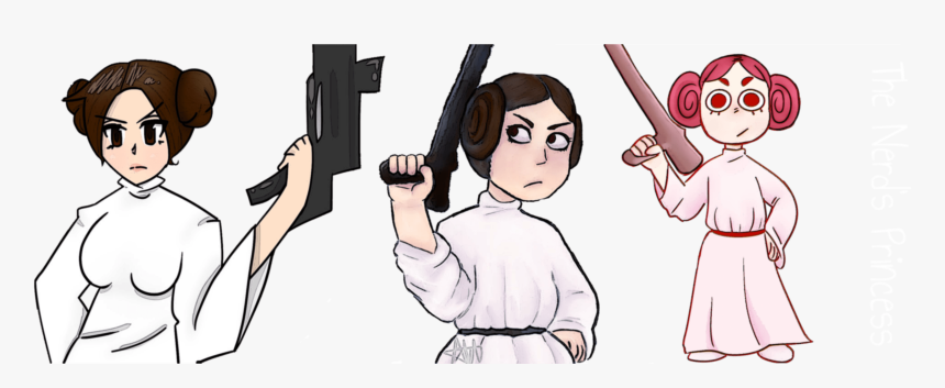 Transparent Princess Leia Clipart - Cartoon, HD Png Download