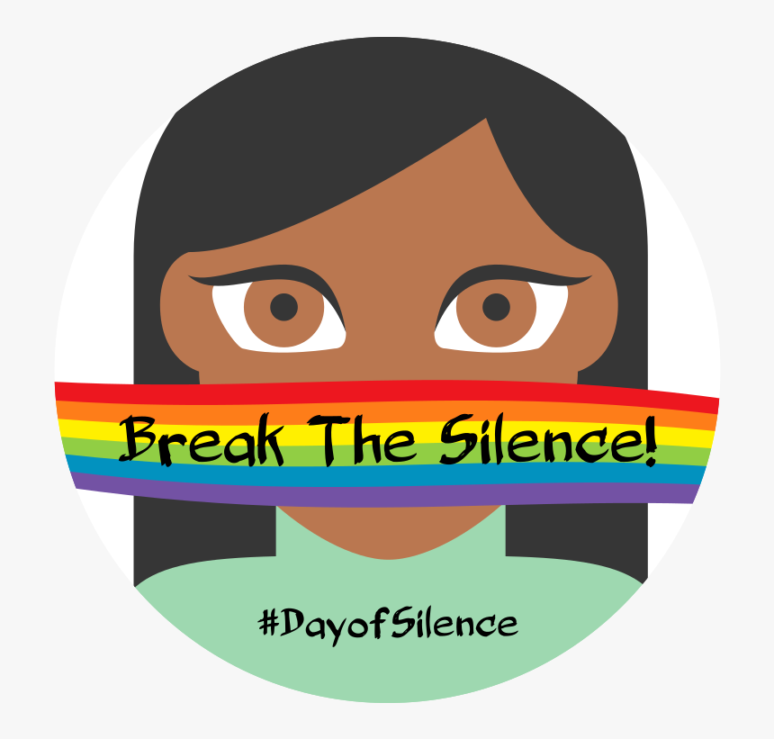 Glsen Day Of Silence Circle Car Magnet - Cartoon, HD Png Download