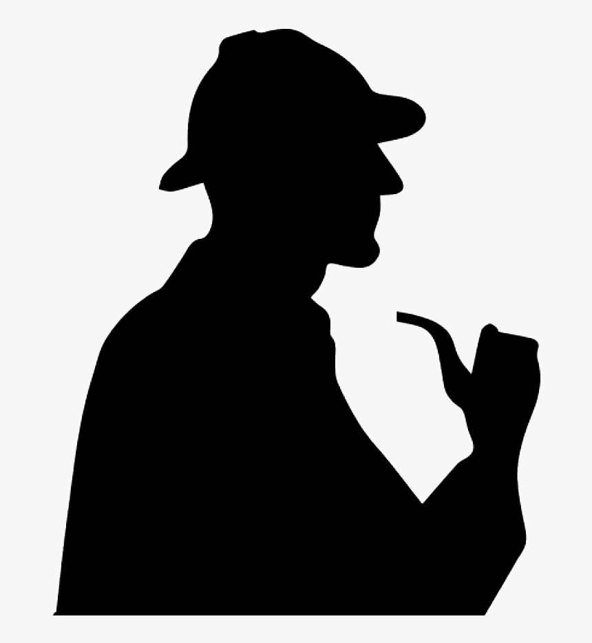 Sherlock Holmes Silhouette Png Clipart Background - Sherlock Holmes Silhouette Png, Transparent Png