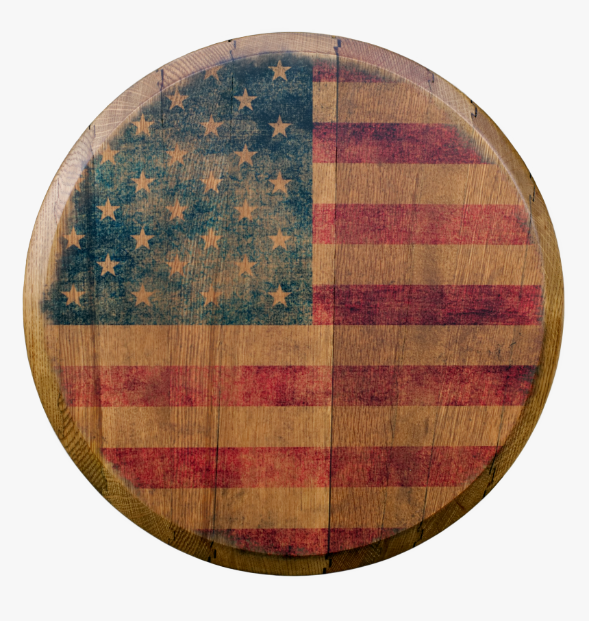 American Flag Printed Barrel Head, HD Png Download