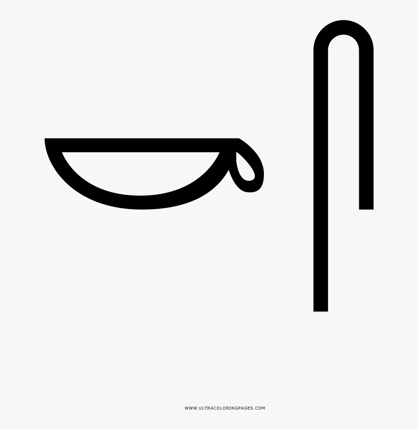 Hieroglyphics Coloring Page, HD Png Download