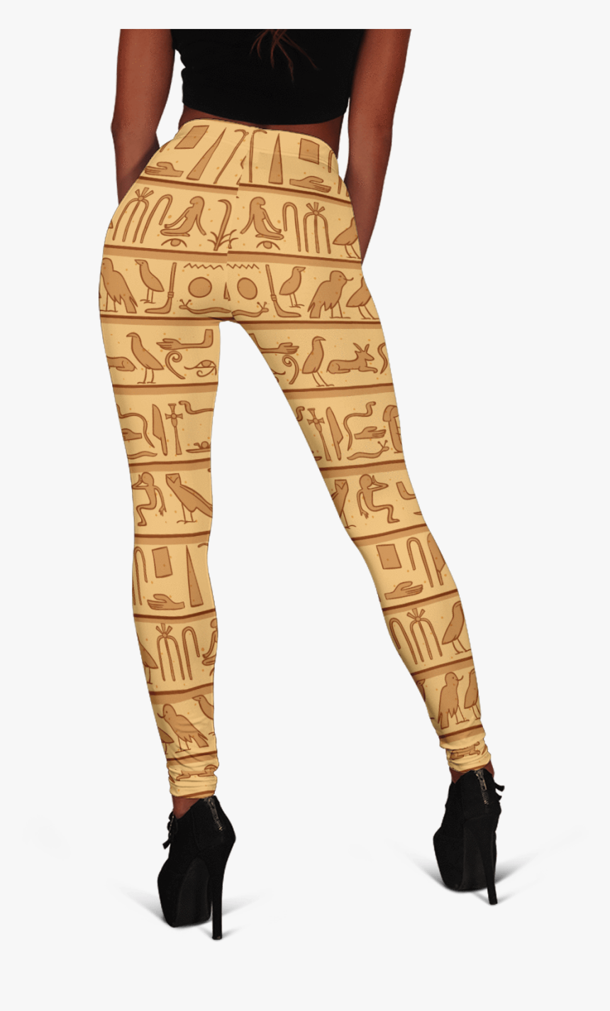Egyptian Hieroglyphics Leggings 2 
 Class - Leggings, HD Png Download