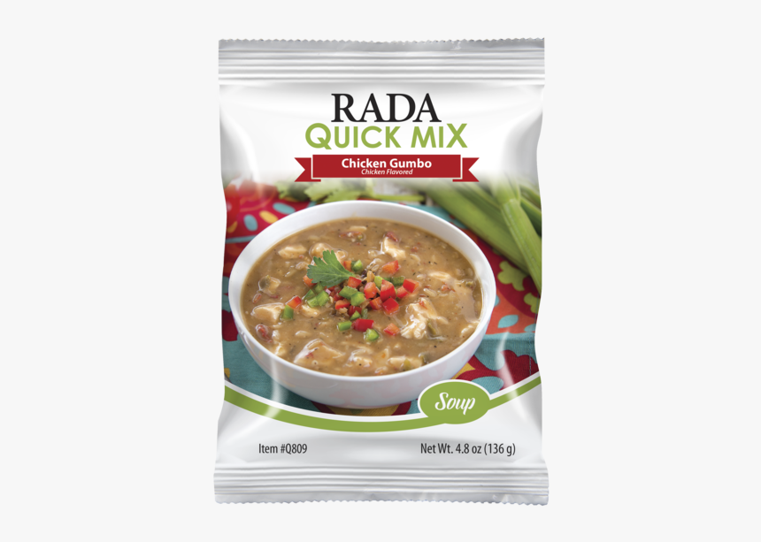 A Bag Of Rada Cutlery S Chicken Gumbo Soup Quick Mix - Rada Quick Mixes Spinach Artichoke, HD Png Download