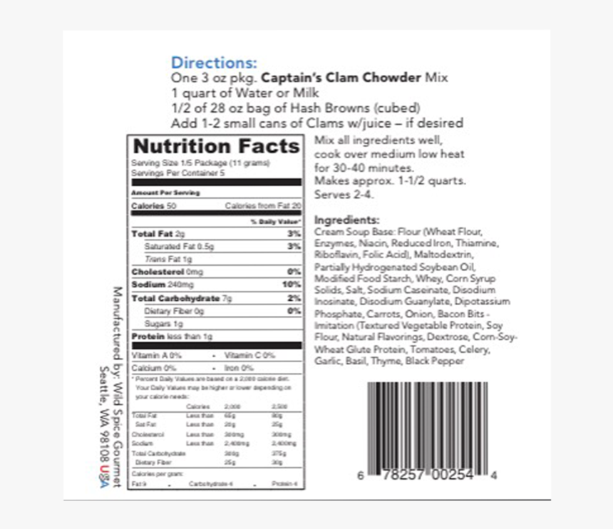 Nutrition Facts, HD Png Download