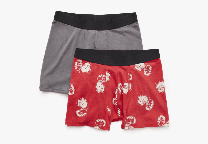 Men S Santa S Helper & Lig Boxer Brief Set - Board Short, HD Png Download