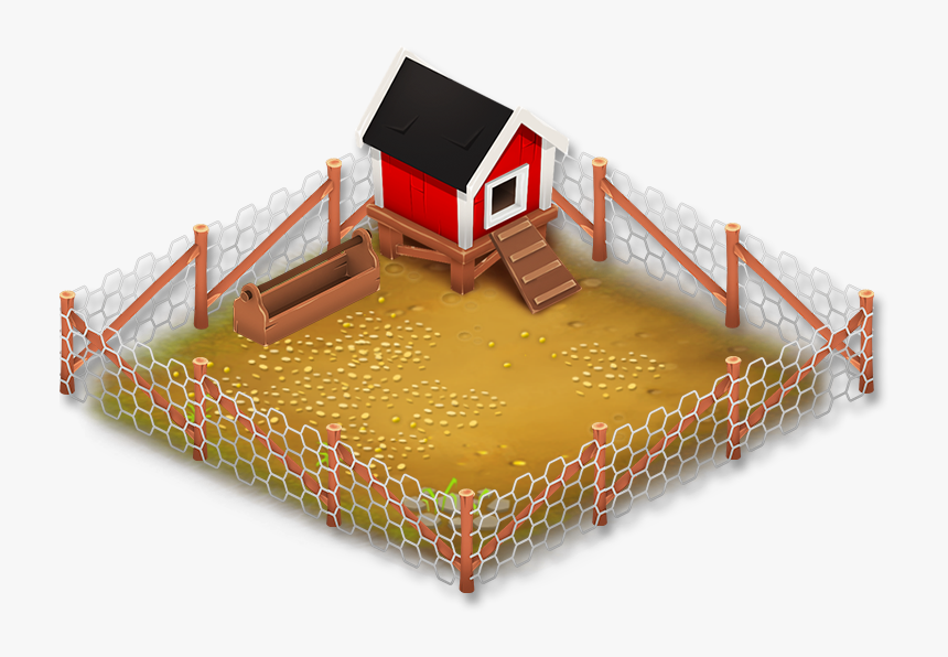 Chicken House Clipart Banner Free Library Image - Chicken Pen Clipart, HD Png Download