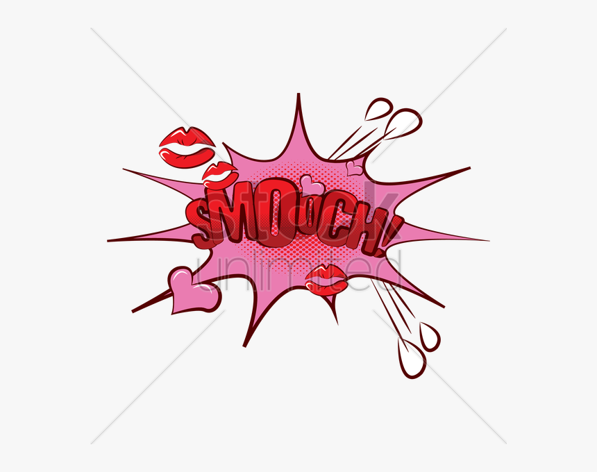 Free Download Smooch Comic Png Clipart Comics Kiss, Transparent Png
