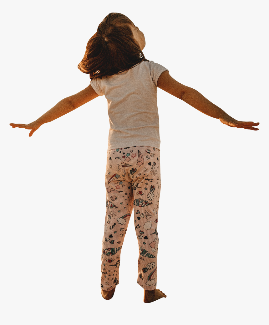 Small Girl Looking Up - Girl, HD Png Download