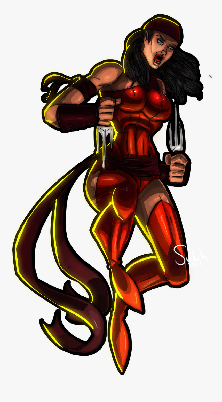 Elektra Comic Png, Transparent Png