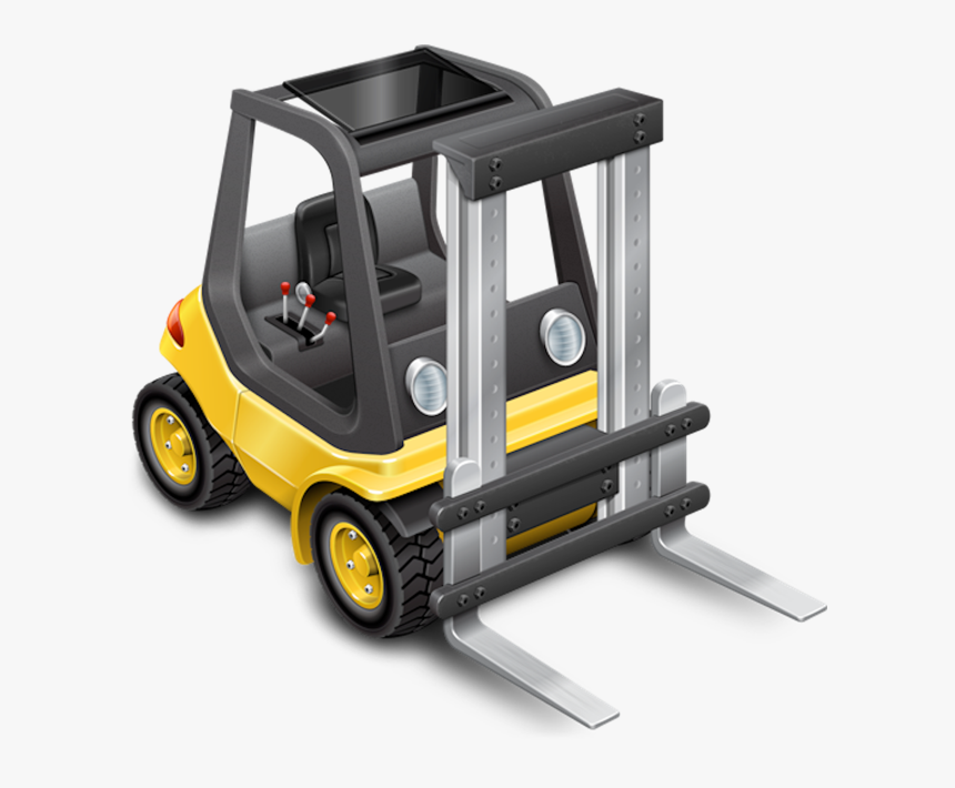 Forklift 3d Icon Png, Transparent Png