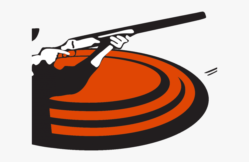 Hunting Clipart Silhouette Vector - Cartoon Clay Pigeon Shooting, HD Png Download