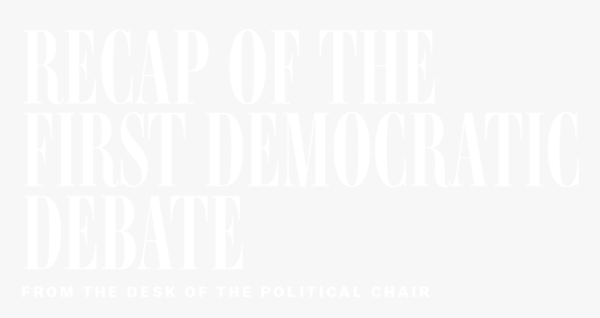 1st Debate Headline Hero [white], HD Png Download