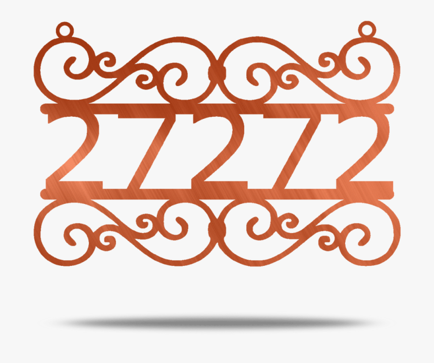 Swirl Address Customizable Metal Wall Sign - Mr And Mrs Silhouette, HD Png Download