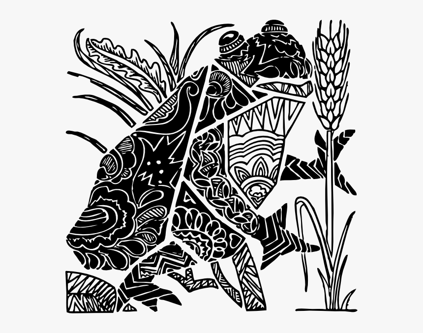 Free Vector Ornate Frog Clip Art - Frog Clip Art, HD Png Download