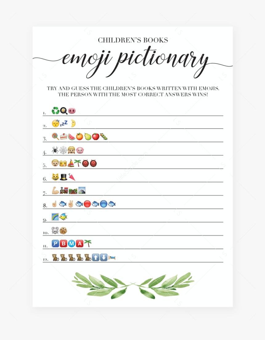 Gender Neutral Baby Shower Emoji Game Printable By - Free Printable Baby Shower Emoji Game, HD Png Download