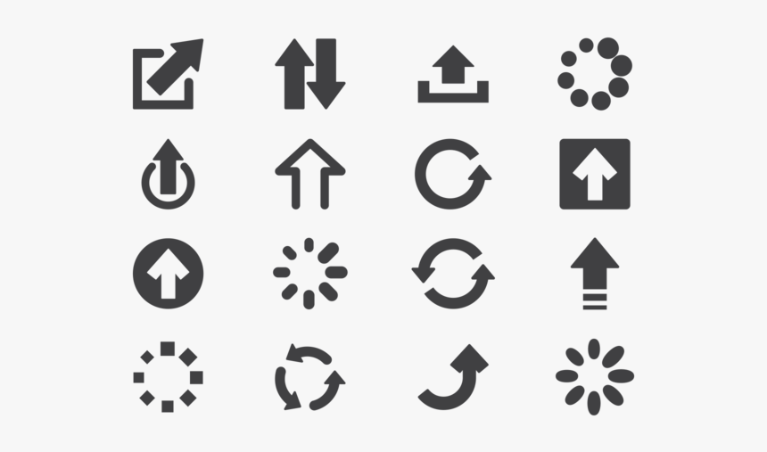 Abstract Flower Icons, HD Png Download