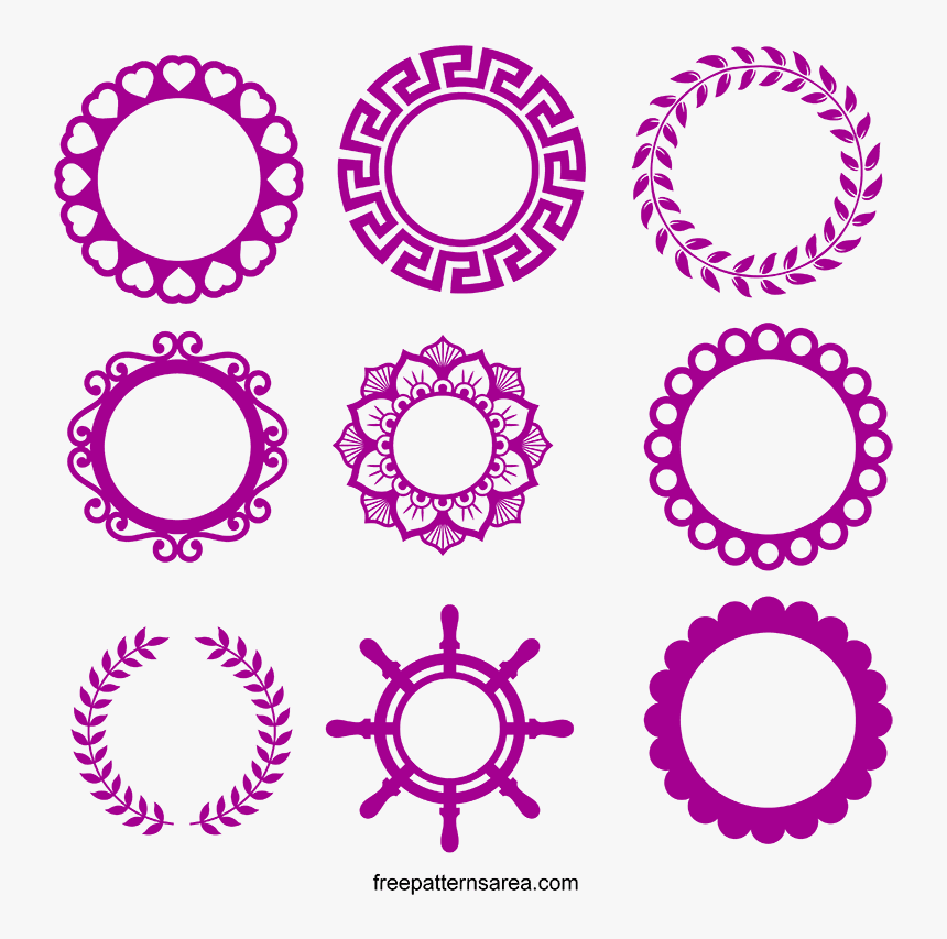 Monogram Frames Svg Cutting - Monogram Frame Svg Free, HD Png Download