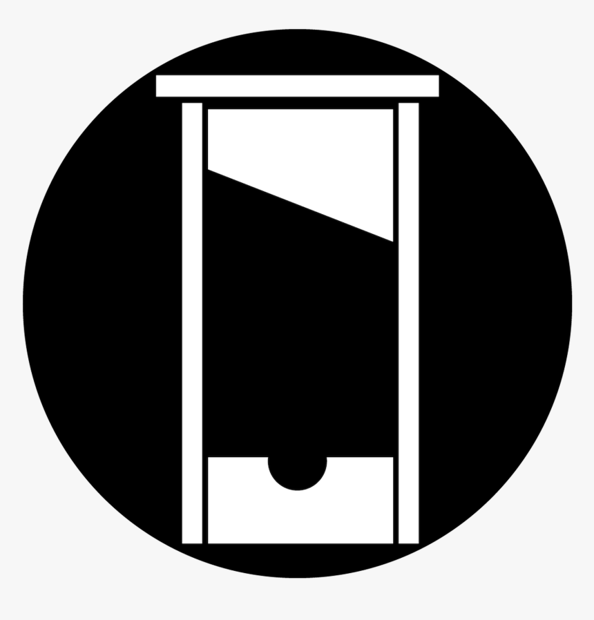 F - Dole - Guillotine - Guillotine Black And White, HD Png Download