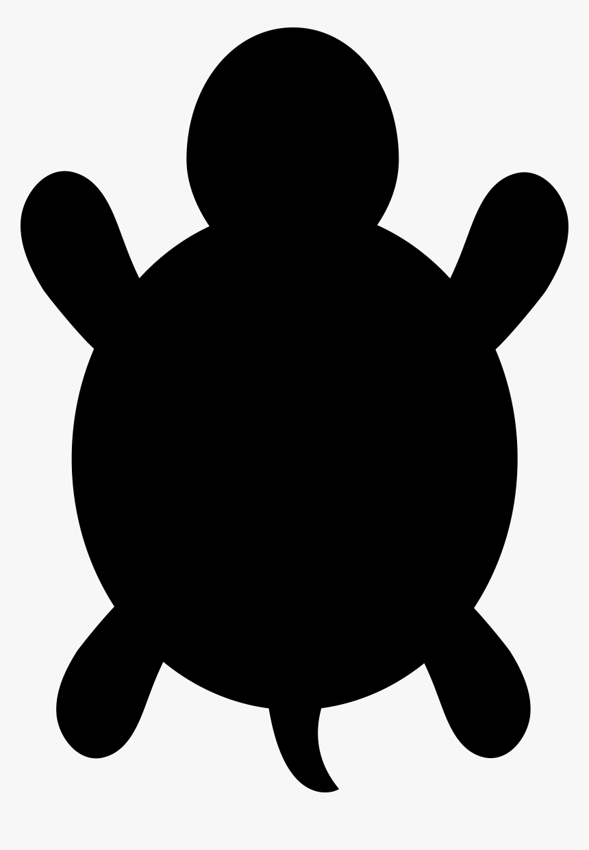 Clip Art Black & White - Transparent Black And White Turtles, HD Png Download