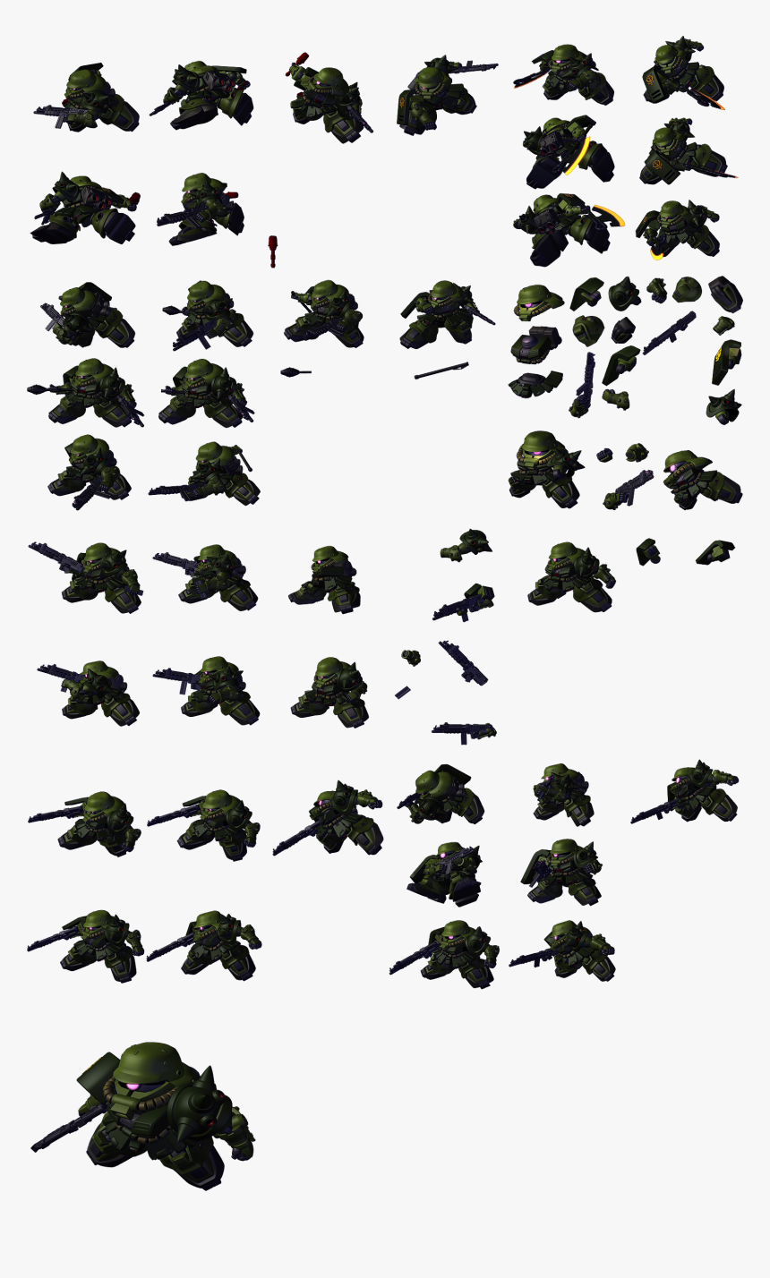 Zaku Ii Kai Fritz Helmet - Chelonoidis, HD Png Download